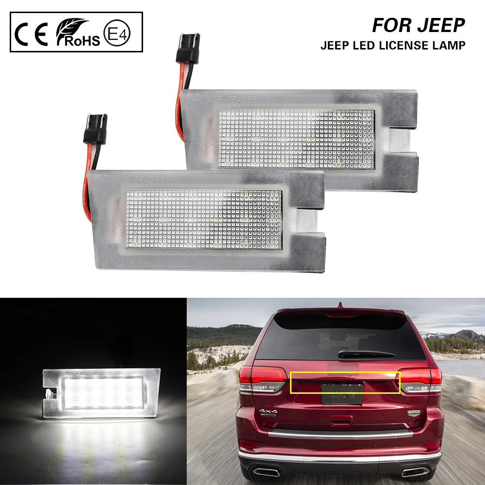 2Pcs LED License Plate Light Number Plate Lamp White LED Bulbs For JEEP Cherokee 2014 2015 2016 2017 2018 2019 2020 2021
2Pcs LED License Plate Light Number Plate Lamp White LED Bulbs For JEEP Cherokee 2014 2015 2016 2017 2018 2019 2020 2021