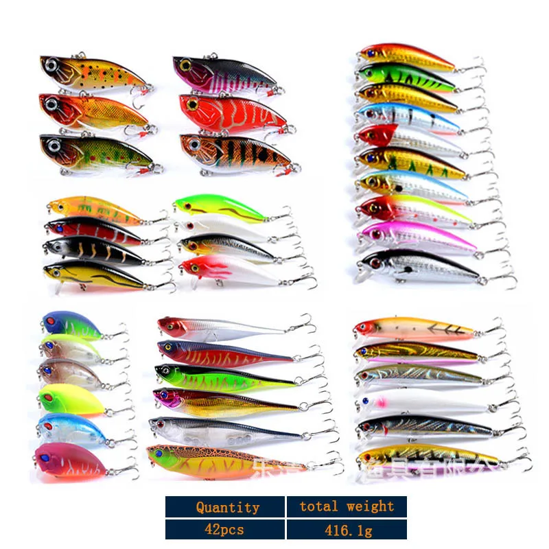 RQNQ 42pcs 1 Set of Fishing Lure Floating Simulation Insect Hard Bait Water High Quality Artificial Bait Fishing Accessories Hot
RQNQ 42pcs 1 Set of Fishing Lure Floating Simulation Insect Hard Bait Water High Quality Artificial Bait Fishing Accessories Hot