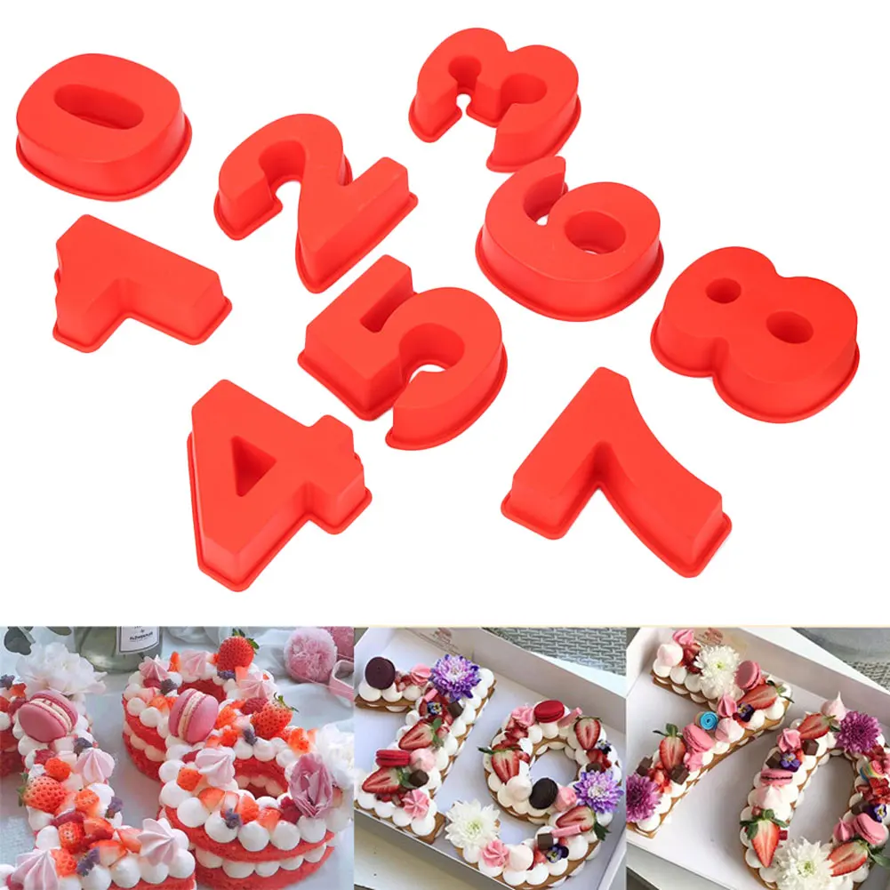 9pcs Silicone Baking Cake Pans 0-8 Number Cake Mold Baking Molds for Birthday Wedding Anniversary Size 7inch for Kitchen
9pcs Silicone Baking Cake Pans 0-8 Number Cake Mold Baking Molds for Birthday Wedding Anniversary Size 7inch for Kitchen