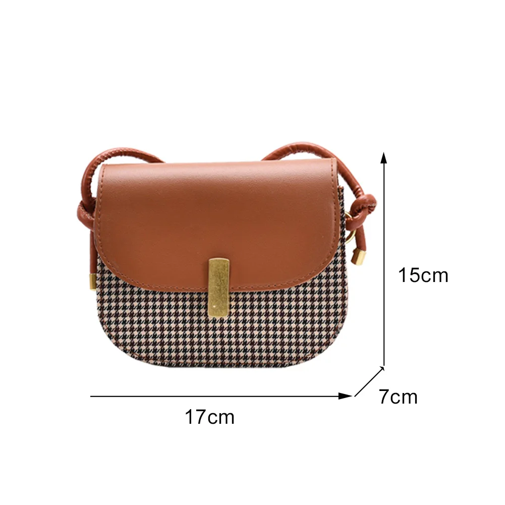 Fashion Crossbody Saddle Shoulder Bags Plaid Pattern PU Leather Buckle Small Messenger Chain Bags for Women Lady Female Handbags
Fashion Crossbody Saddle Shoulder Bags Plaid Pattern PU Leather Buckle Small Messenger Chain Bags for Women Lady Female Handbags