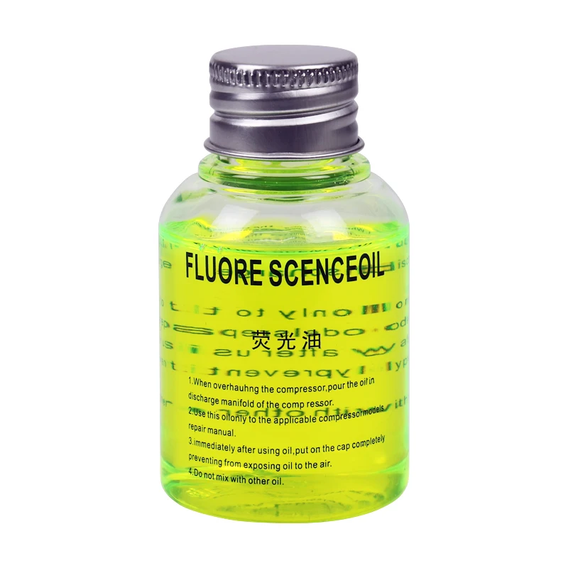 Air-Conditioning Fluorescent Oil Dye UV Light Leak Detection Tracer For R134a, R404a, R22, R32, R410a, R407c Refrigerants
Air-Conditioning Fluorescent Oil Dye UV Light Leak Detection Tracer For R134a, R404a, R22, R32, R410a, R407c Refrigerants