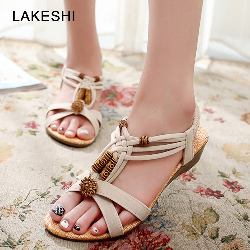 2018 Wedges Sandals Women Sandals Bohemia Flat Shoes Woman 2019 Summer Rome Shoes Fashion Sandalias
2018 Wedges Sandals Women Sandals Bohemia Flat Shoes Woman 2019 Summer Rome Shoes Fashion Sandalias