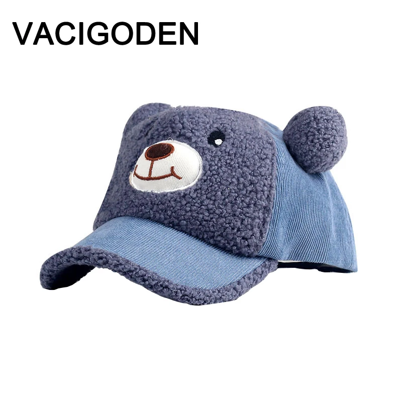 VACIGODEN Children Fleece Winter Keep Warm Baseball Cap Boy Cute Sport Cap Girl Outdoor Sun Hat Student Cartoon Bear Peaked Caps
VACIGODEN Children Fleece Winter Keep Warm Baseball Cap Boy Cute Sport Cap Girl Outdoor Sun Hat Student Cartoon Bear Peaked Caps
