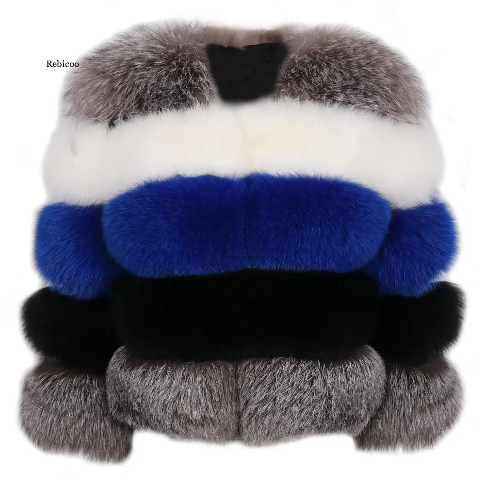 Winter Women Fur Coat Short Fashion Contrast Stitching Coat Fox Fur Women Coat Warm Female Overcoat Plus Size New
Winter Women Fur Coat Short Fashion Contrast Stitching Coat Fox Fur Women Coat Warm Female Overcoat Plus Size New