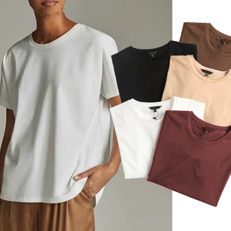 2021 Basic Women Oversized Harajuku Cotton T Shirt Solid Casual Loose Tshirt Korean O Neck Female Tops Camisetas Verano Mujer
2021 Basic Women Oversized Harajuku Cotton T Shirt Solid Casual Loose Tshirt Korean O Neck Female Tops Camisetas Verano Mujer
