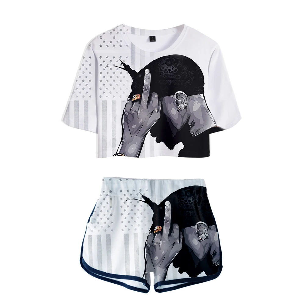 Classic 3D 2pac Two Piece sets Women Summer sexy Clothes girl Harajuku Classic T-shirt tops + pants summer cool short SportSuit
Classic 3D 2pac Two Piece sets Women Summer sexy Clothes girl Harajuku Classic T-shirt tops + pants summer cool short SportSuit