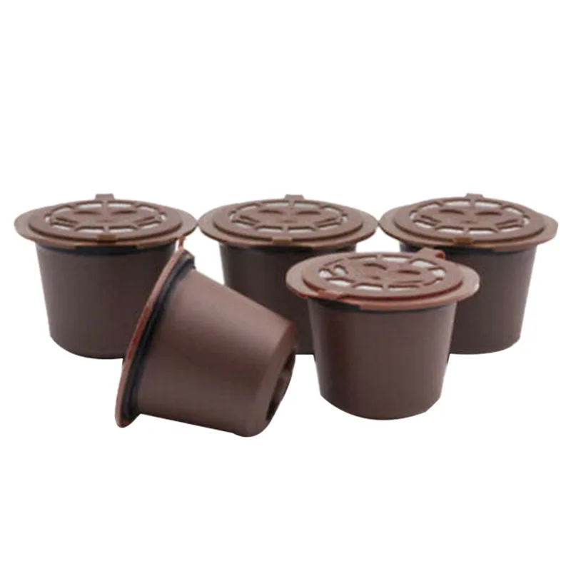 

5/шт фильтр из нержавеющей стали многоразовые кофейные капсулы для кофемашин Nespresso (B)