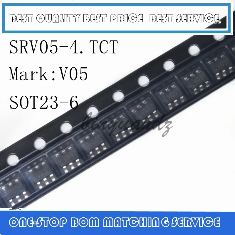 10PCS 30PCS SRV05-4 SRV05-4.TCT SRV05-4-P-T7 SOT23-6
10PCS 30PCS SRV05-4 SRV05-4.TCT SRV05-4-P-T7 SOT23-6