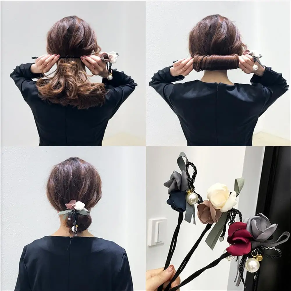 Fashion Handmade Headpiece Women Hair Bun Maker Lazy Flower Hairpin Headband Accessories Pearl Hair Clip
Fashion Handmade Headpiece Women Hair Bun Maker Lazy Flower Hairpin Headband Accessories Pearl Hair Clip