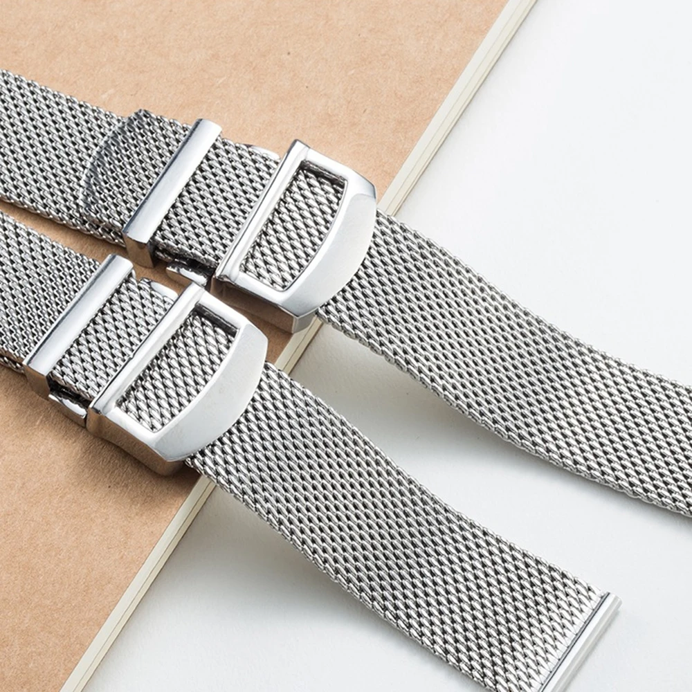 Silver Strap Stainless Steel Mesh Milan Metal Bracelet for IWC Portofino Family Portugal 7 days Male 20MM 22MM Deployment Clasp
Silver Strap Stainless Steel Mesh Milan Metal Bracelet for IWC Portofino Family Portugal 7 days Male 20MM 22MM Deployment Clasp