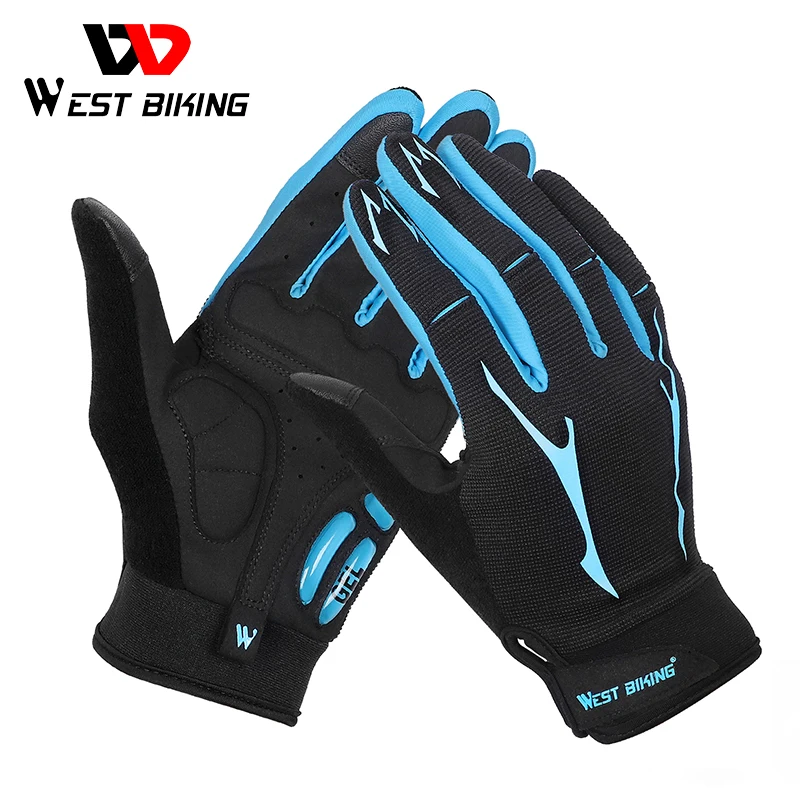 WEST BIKING Breathable Cycling Gloves GEL Liquid Silicone Palm Non-slip Sports Full Finger Bicycle Glove Half Finger Bike Gloves
WEST BIKING Breathable Cycling Gloves GEL Liquid Silicone Palm Non-slip Sports Full Finger Bicycle Glove Half Finger Bike Gloves