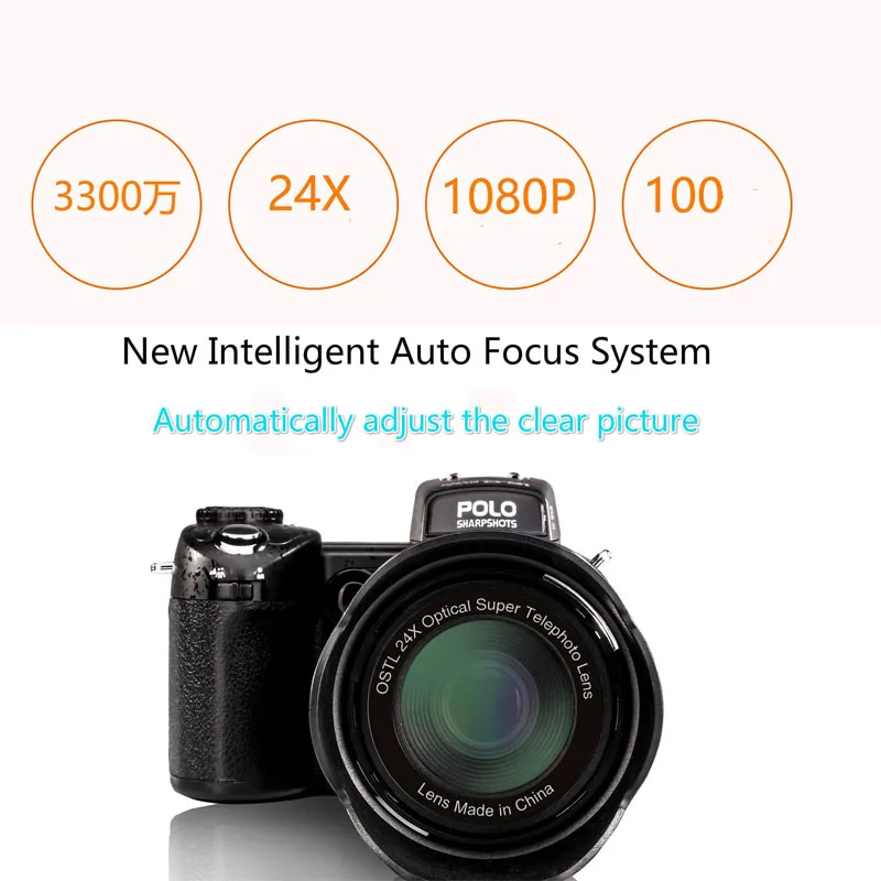 Профессиональная видеокамера PROTAX, цифровая видеокамера HD 1080P, широкоугольный + 24-кратный телеобъектив, автофокус, портативная видеокамера
Профессиональная видеокамера PROTAX, цифровая видеокамера HD 1080P, широкоугольный + 24-кратный телеобъектив, автофокус, портативная видеокамера