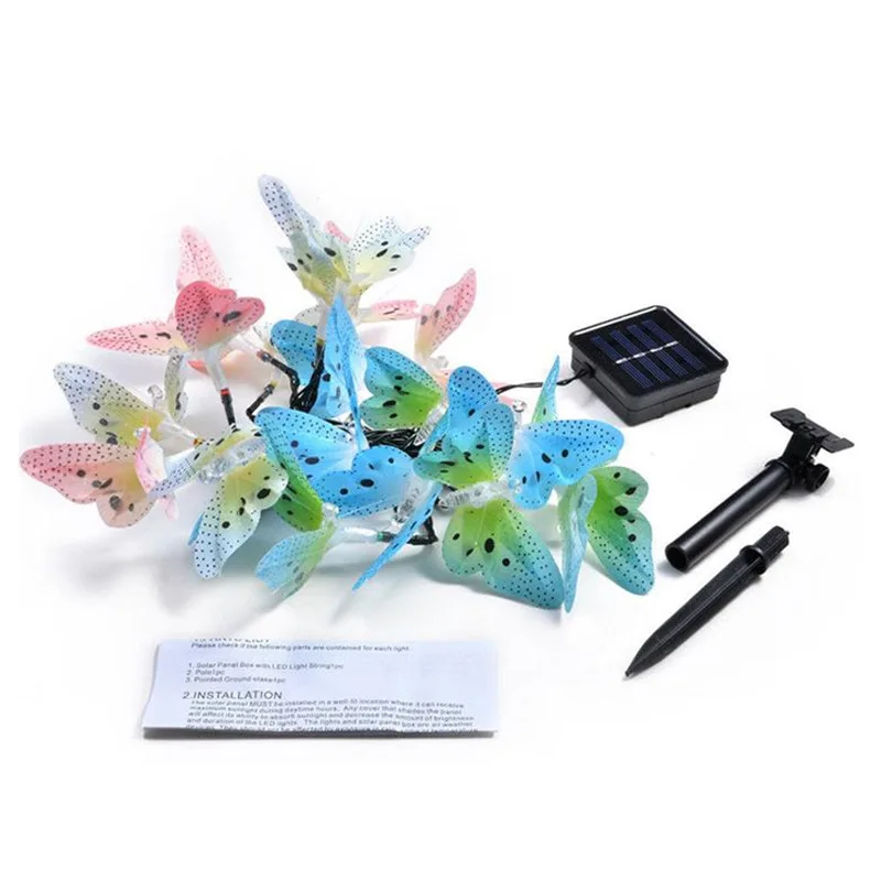 12/20/30 Led Lights Solar Led Light Outdoor Butterfly Fiber Optic Fairy Light Garden Waterproof Decoration Outdoor Solar Light
12/20/30 Led Lights Solar Led Light Outdoor Butterfly Fiber Optic Fairy Light Garden Waterproof Decoration Outdoor Solar Light