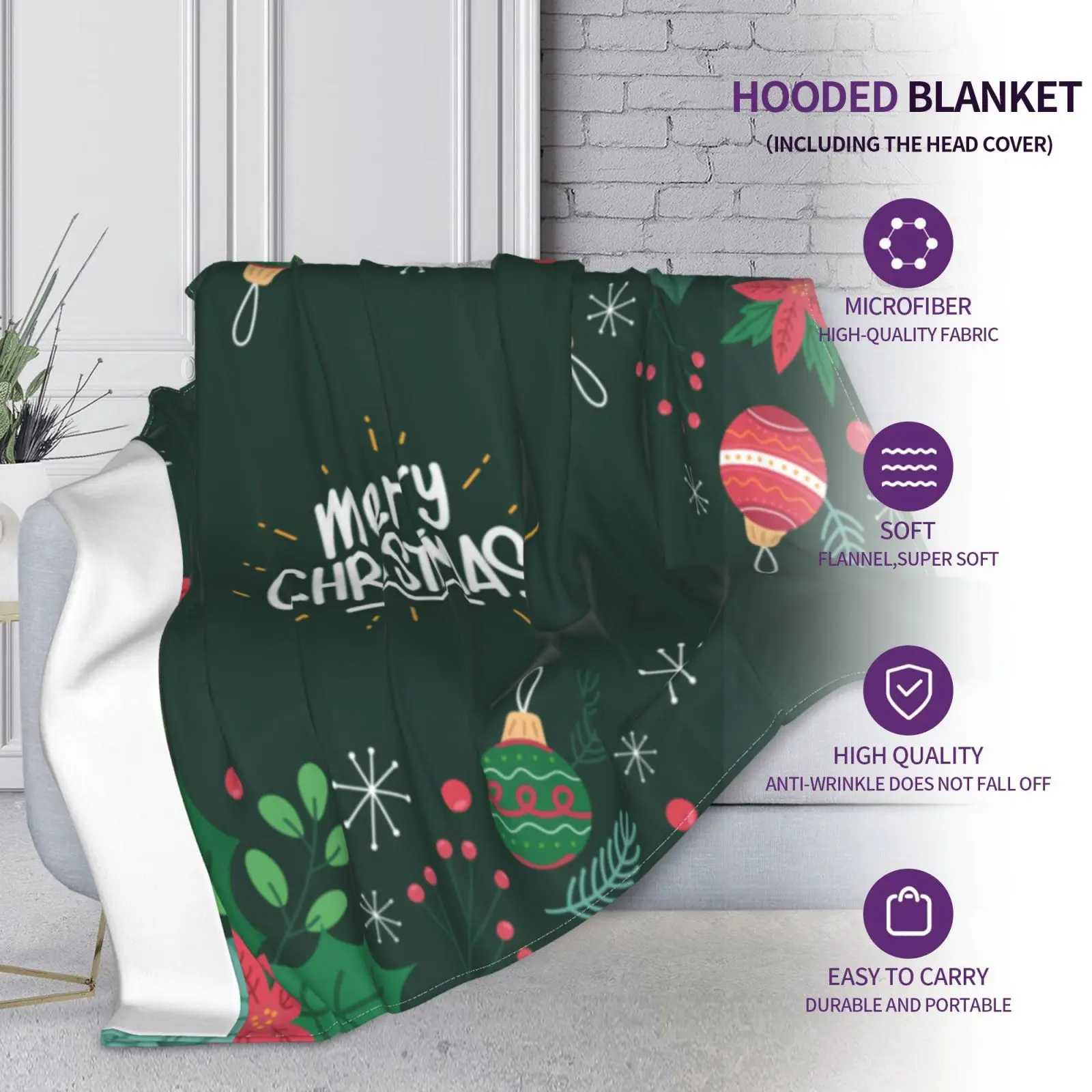 Customizable Microfiber Plush Coral Fleece Sherpa Blanket Green Christmas Warm Outdoor Hoodie Adult Kids Winter Hooded Blankets
Customizable Microfiber Plush Coral Fleece Sherpa Blanket Green Christmas Warm Outdoor Hoodie Adult Kids Winter Hooded Blankets