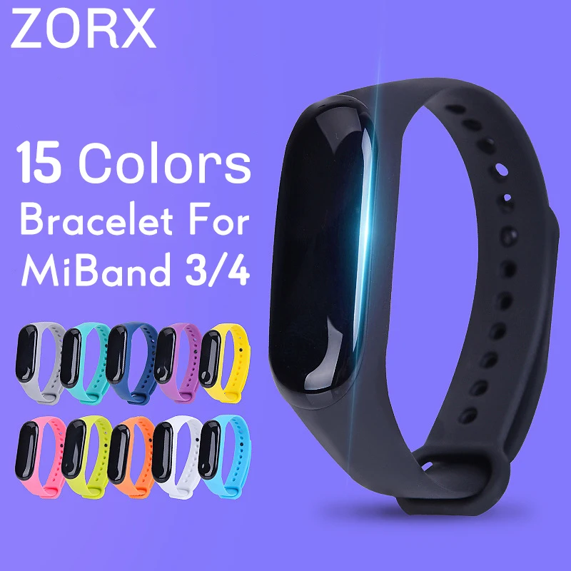 Ремешок силиконовый для Xiaomi Mi Band 4 3 спортивный браслет xiaomi mi band аксессуары