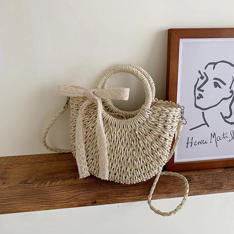 Chic Straw Bag For Women 2020 Boho Lace Bow Casual Tote Handle Rattan String Drawstring Handbag Travel Beach Shoulder Bag #25
Chic Straw Bag For Women 2020 Boho Lace Bow Casual Tote Handle Rattan String Drawstring Handbag Travel Beach Shoulder Bag #25