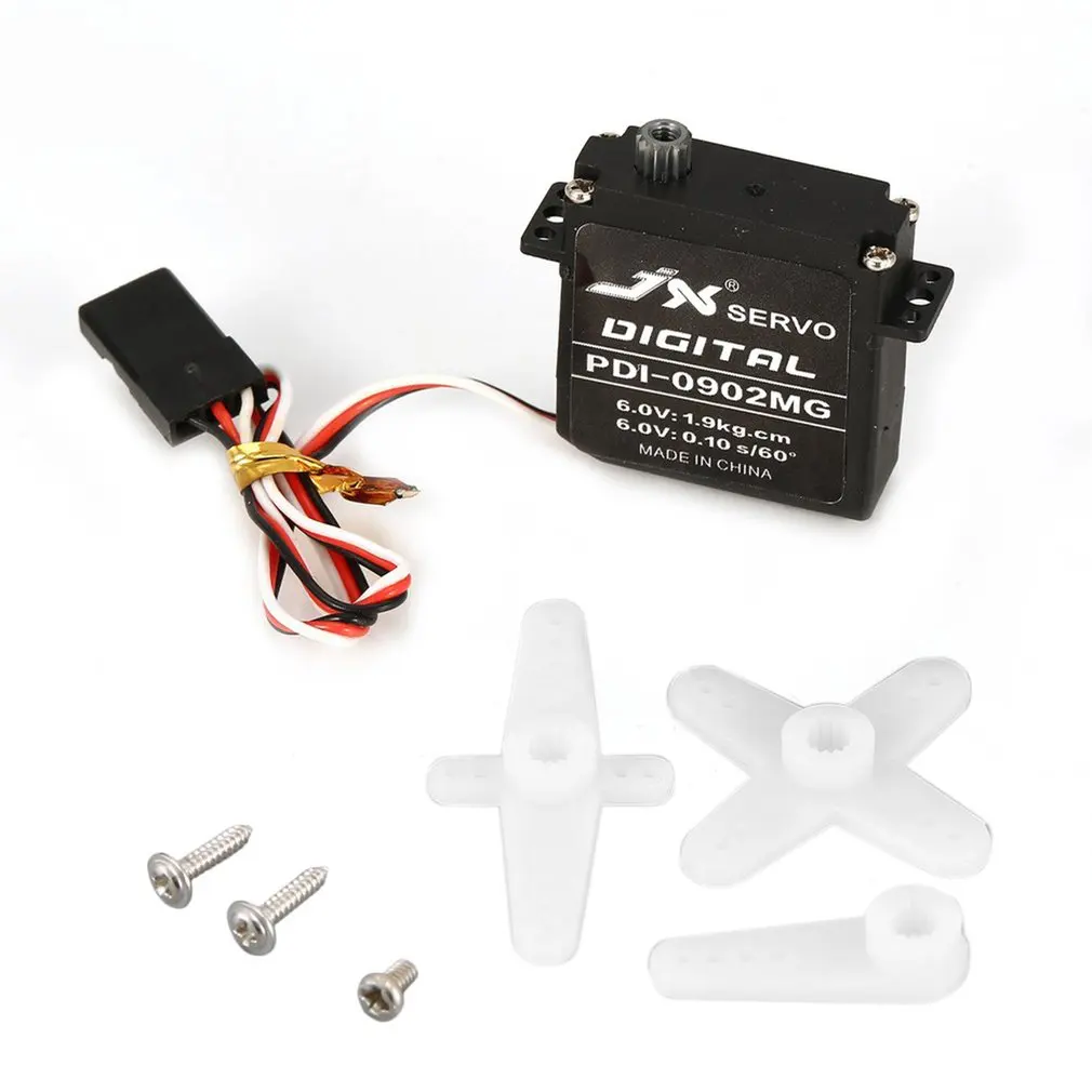 JX PDI-0902MG 1.9KG 4.8V-6V Large Torque Digital Servo For RC Fixed Wing Airplane Aircraft Spare Parts Accessories
JX PDI-0902MG 1.9KG 4.8V-6V Large Torque Digital Servo For RC Fixed Wing Airplane Aircraft Spare Parts Accessories