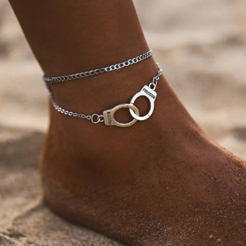 Fashion Handcuffs Ankle Bracelet for Women Boho Style Star Anklet Fashion Multilayer Foot Chain Beach Accessories Gift
Fashion Handcuffs Ankle Bracelet for Women Boho Style Star Anklet Fashion Multilayer Foot Chain Beach Accessories Gift