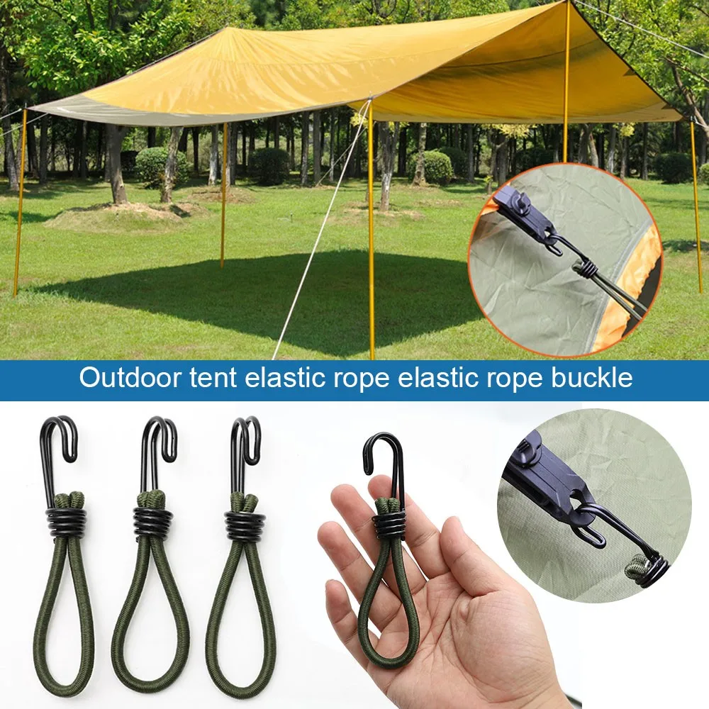 1Pc Outdoor Elastic Tent Bungee Rope With Hook Camping Canopy Luggage Stretch Buckle Ground Nail Strap Hiking Tent Accessories
1Pc Outdoor Elastic Tent Bungee Rope With Hook Camping Canopy Luggage Stretch Buckle Ground Nail Strap Hiking Tent Accessories
