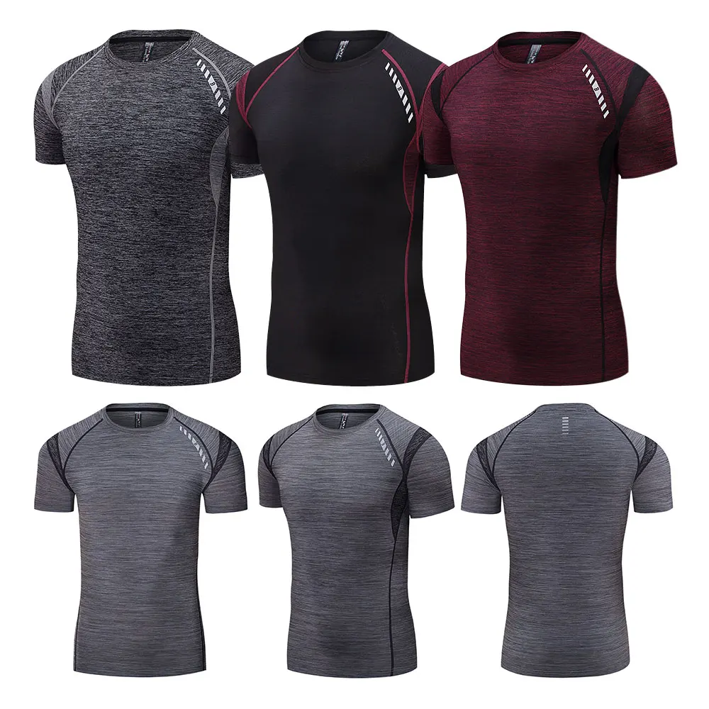 High Quality Nylon men's T-Shirt Running T Shirt Fitness Quick Drying Training Clothes Muscle Shirts Men Gym Sports Shirts Tops
High Quality Nylon men's T-Shirt Running T Shirt Fitness Quick Drying Training Clothes Muscle Shirts Men Gym Sports Shirts Tops
