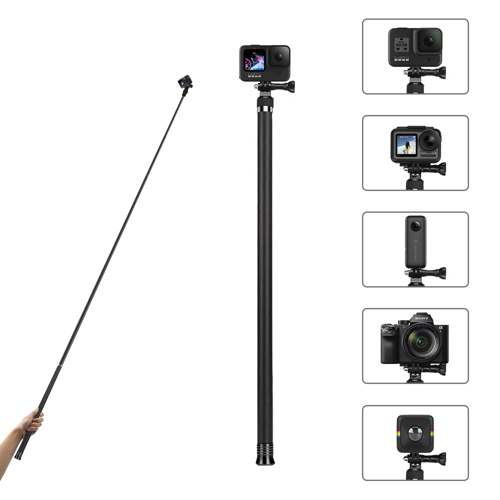 Монопод TELESIN для экшн-Камеры GoPro Hero 10, 9, 8, 7, 6, 5, Insta360 ONE X, DJI OSMO, 2,7 м
Монопод TELESIN для экшн-Камеры GoPro Hero 10, 9, 8, 7, 6, 5, Insta360 ONE X, DJI OSMO, 2,7 м