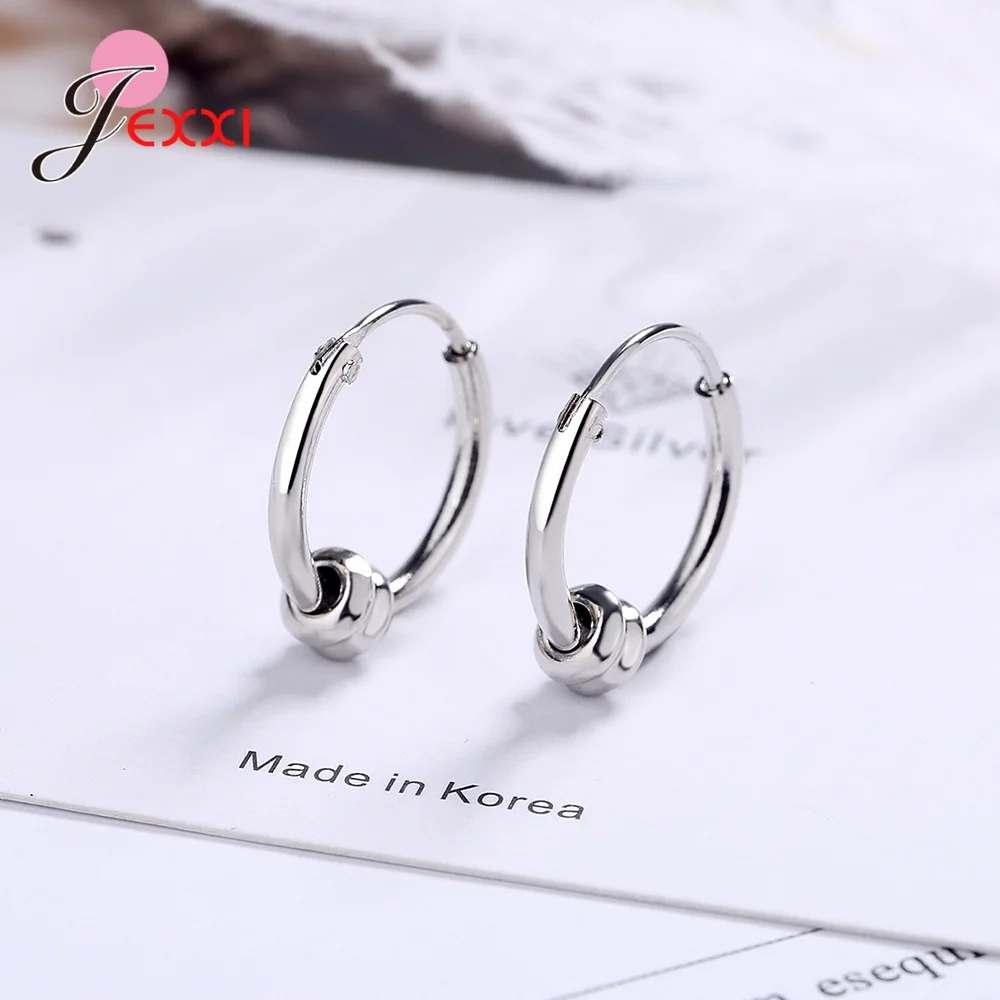Fashion 925 Sterling Silver Simple Round Earring Hoops Women Girls Punk Style Jewelry Accessories For Birthday Party
Fashion 925 Sterling Silver Simple Round Earring Hoops Women Girls Punk Style Jewelry Accessories For Birthday Party