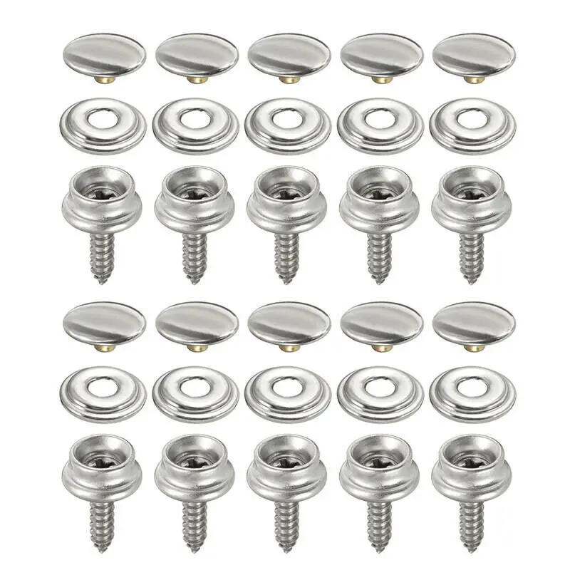 30PCS Snap Fastener Stainless Canvas Screw Kit For Tent Boat Marine High Quality And New Marine Hardware
30PCS Snap Fastener Stainless Canvas Screw Kit For Tent Boat Marine High Quality And New Marine Hardware