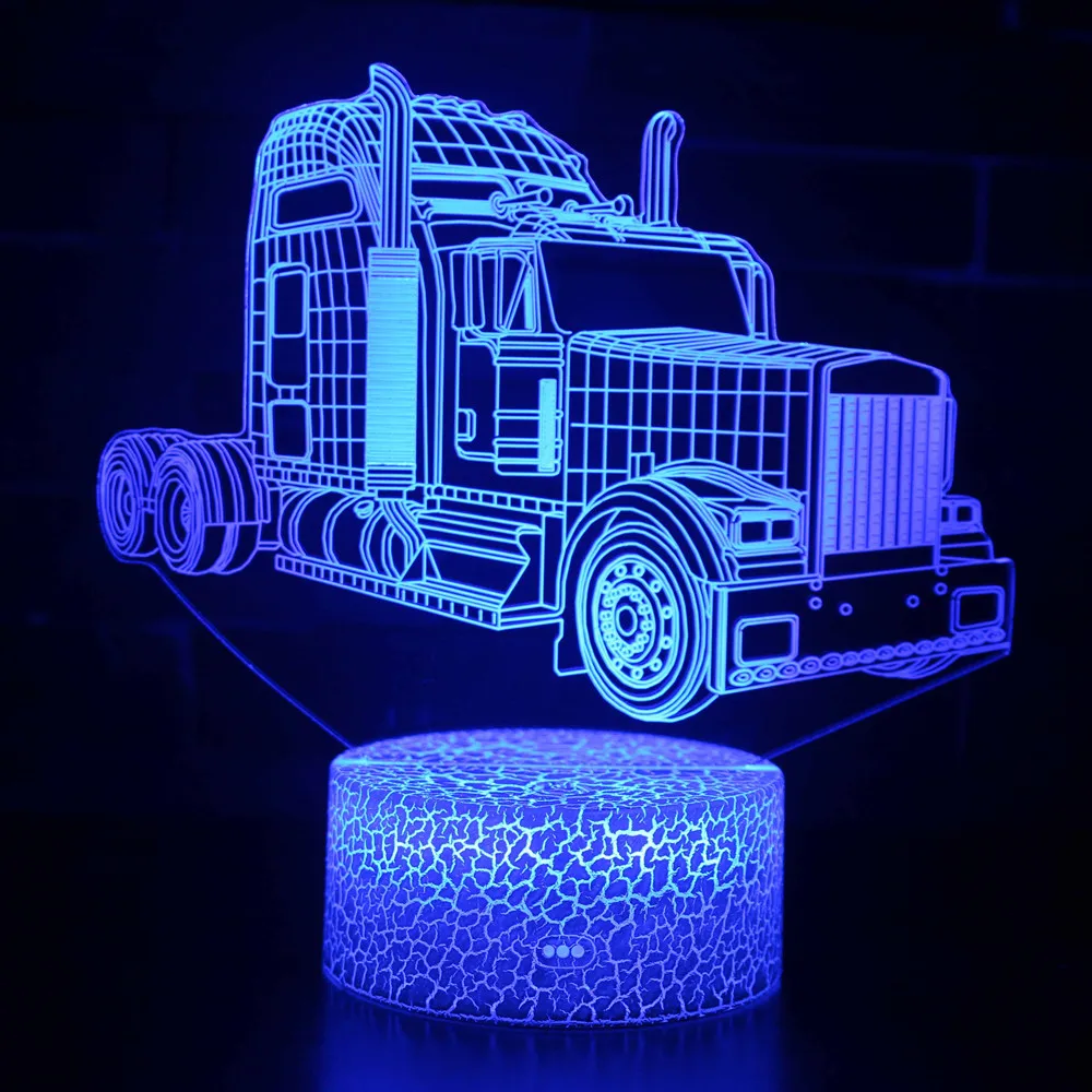 Acrylic Truck 3D Table Desk Lamp LED USB Night Light 7 Color Touch Remtoe Control for Kids Xmas Birthday Gift Bedroom Decoration
Acrylic Truck 3D Table Desk Lamp LED USB Night Light 7 Color Touch Remtoe Control for Kids Xmas Birthday Gift Bedroom Decoration