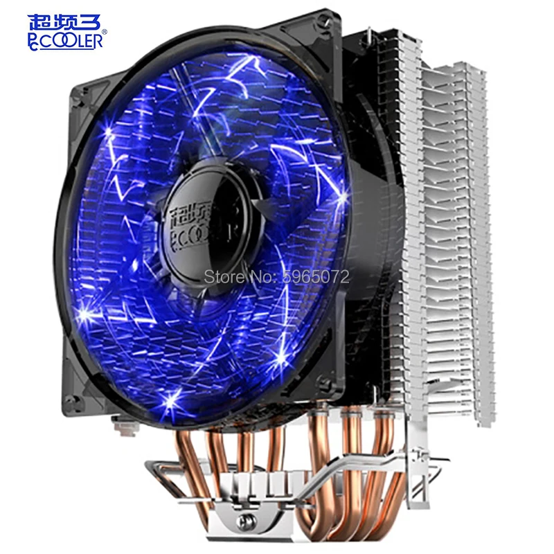 

Pccooler 120mm pc cpu processor air cooler fan cooling PWM heatsink with thermal paste Radiator for Intel LGA775/115X AMD am4