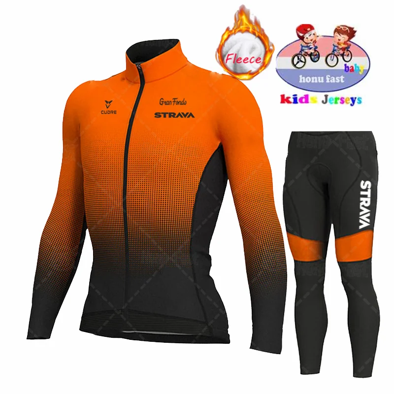STRAVA 2021 Boy Winter Long Sleeve Cycling Jersey Set Pro Team Cycling Clothes Thermal Fleece MTB Cycle Clothing Kids Road Bike
STRAVA 2021 Boy Winter Long Sleeve Cycling Jersey Set Pro Team Cycling Clothes Thermal Fleece MTB Cycle Clothing Kids Road Bike