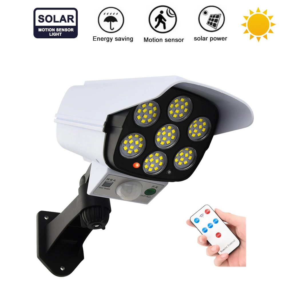 remote Solar motion sensor Outdoor Lighting Lights LED Wall Lamp IP65 Waterproof Imitation Fake Monitor Wireless Outdoor
remote Solar motion sensor Outdoor Lighting Lights LED Wall Lamp IP65 Waterproof Imitation Fake Monitor Wireless Outdoor