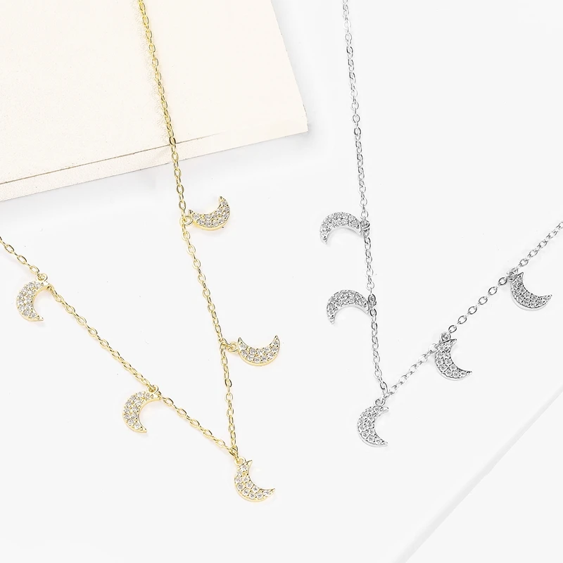 New Simple Style Fine 2 Colours Moon Necklace & Pendant Metal Fashion Wild Necklace Clavicle Women Long Pendant Romantic Jewelry
New Simple Style Fine 2 Colours Moon Necklace & Pendant Metal Fashion Wild Necklace Clavicle Women Long Pendant Romantic Jewelry