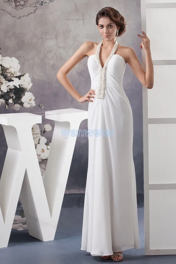 free shipping 2016 new design formal gown floor-length beading halter custom size/color white chiffon long bridesmaid dresses
free shipping 2016 new design formal gown floor-length beading halter custom size/color white chiffon long bridesmaid dresses