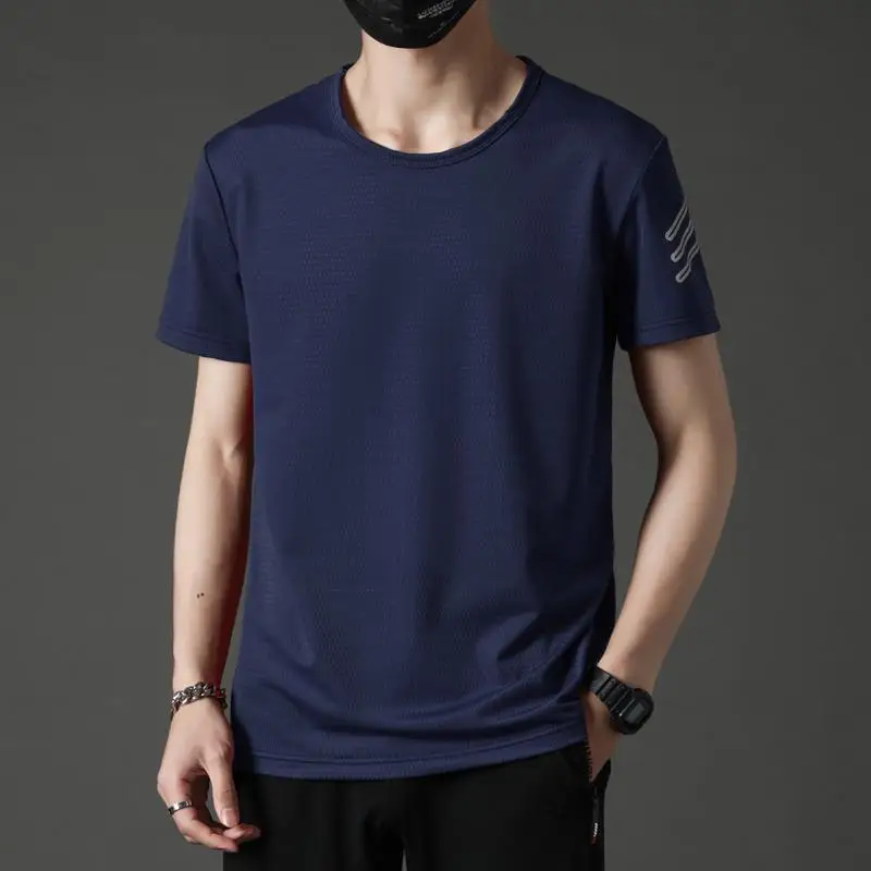 2021 Large ice mesh short sleeve t-shirt men's summer fast dry moisture loose fat men's wear 3401
2021 Large ice mesh short sleeve t-shirt men's summer fast dry moisture loose fat men's wear 3401