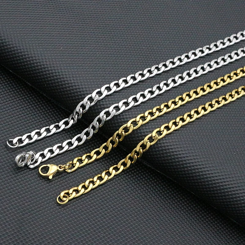 6MM&60CM Width Cuban Chain Link Men Fashion Stainless Steel Gold Chain Necklace Women Choker CLavicle chain Punk Jewelry
6MM&60CM Width Cuban Chain Link Men Fashion Stainless Steel Gold Chain Necklace Women Choker CLavicle chain Punk Jewelry