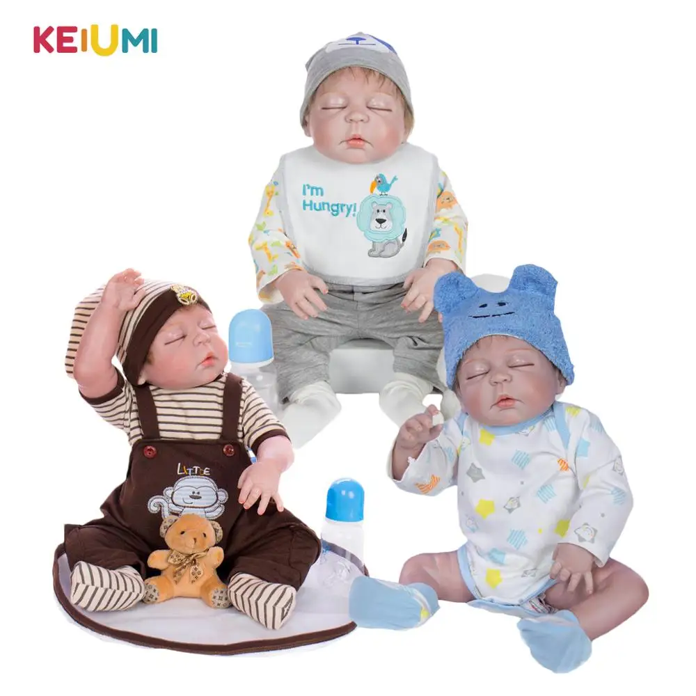 KEIUMI 23 Inch Realistic Reborn Babies Doll All Silicone Lifelike Sleeping Boy Doll Baby Toy Toddler Birthday Gift Bedtime Play
KEIUMI 23 Inch Realistic Reborn Babies Doll All Silicone Lifelike Sleeping Boy Doll Baby Toy Toddler Birthday Gift Bedtime Play