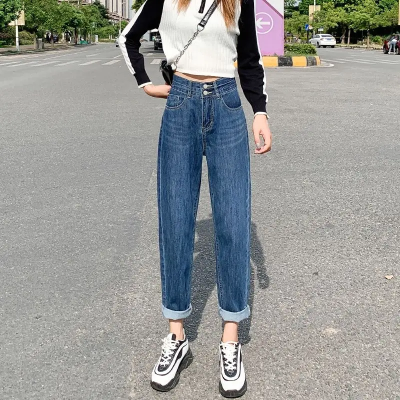 Harem Pants Femme Pencil Trousers High Waisted Jeans Women's 2021 Thicken Plush Loose Student Autumn Straight Wide Leg Boyfriend
Harem Pants Femme Pencil Trousers High Waisted Jeans Women's 2021 Thicken Plush Loose Student Autumn Straight Wide Leg Boyfriend