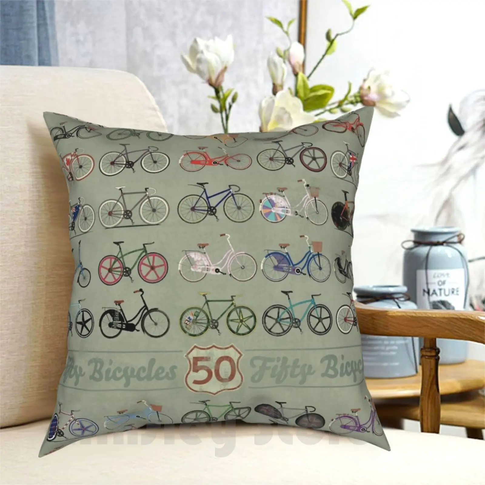 Fifty Bicycles Pillow Case Printed Home Soft Throw Pillow Bike Bikes Cycle Cycling Bicycle Bicycles Fixie Fixed Gear
Fifty Bicycles Pillow Case Printed Home Soft Throw Pillow Bike Bikes Cycle Cycling Bicycle Bicycles Fixie Fixed Gear