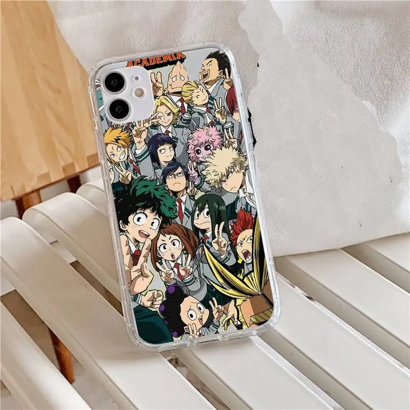 Anime My Hero Academia Phone Case Transparent for iPhone 11 12 mini pro XS MAX 8 7 6 6S Plus X 5S SE 2020 XR
Anime My Hero Academia Phone Case Transparent for iPhone 11 12 mini pro XS MAX 8 7 6 6S Plus X 5S SE 2020 XR