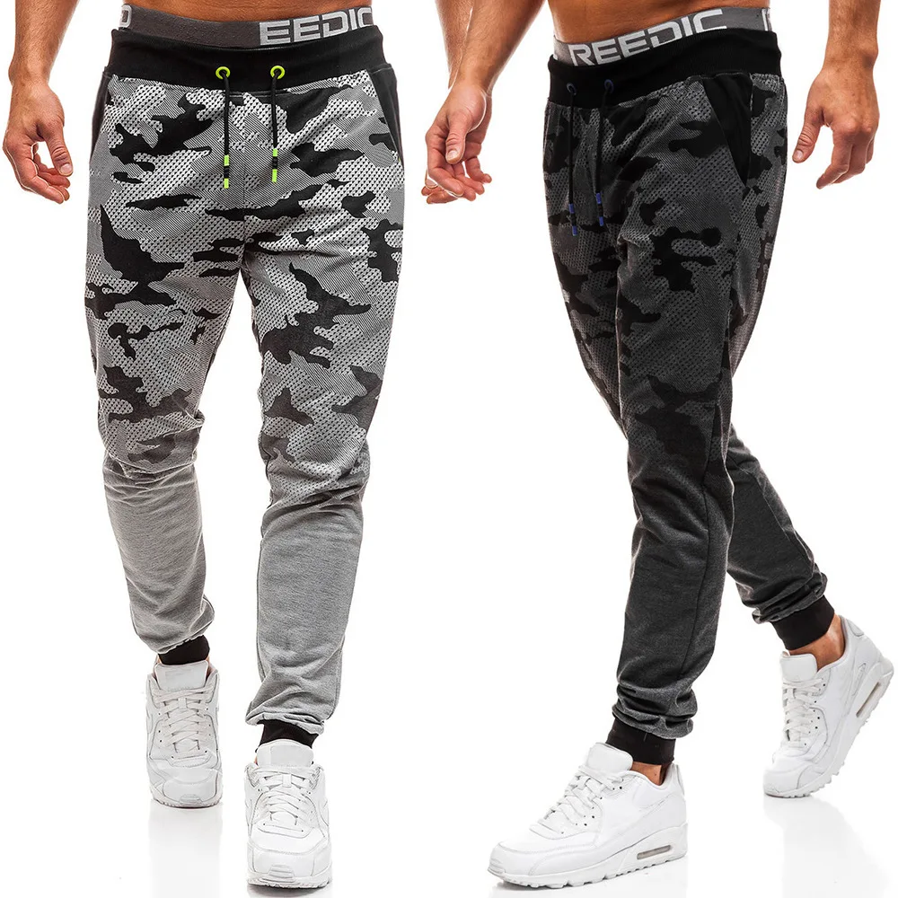 Cross-border men camouflage gradient color rope slacks loose comfortable foot trousers of 3449 
Cross-border men camouflage gradient color rope slacks loose comfortable foot trousers of 3449