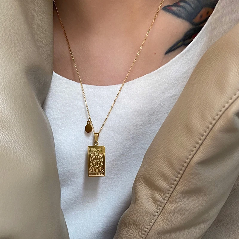 Vintage 12 Constellation Geometric Zodiac Pendant Necklace for Women Gold Color Clavicle Chain Collar Girl Birthday Jewelry Gift
Vintage 12 Constellation Geometric Zodiac Pendant Necklace for Women Gold Color Clavicle Chain Collar Girl Birthday Jewelry Gift