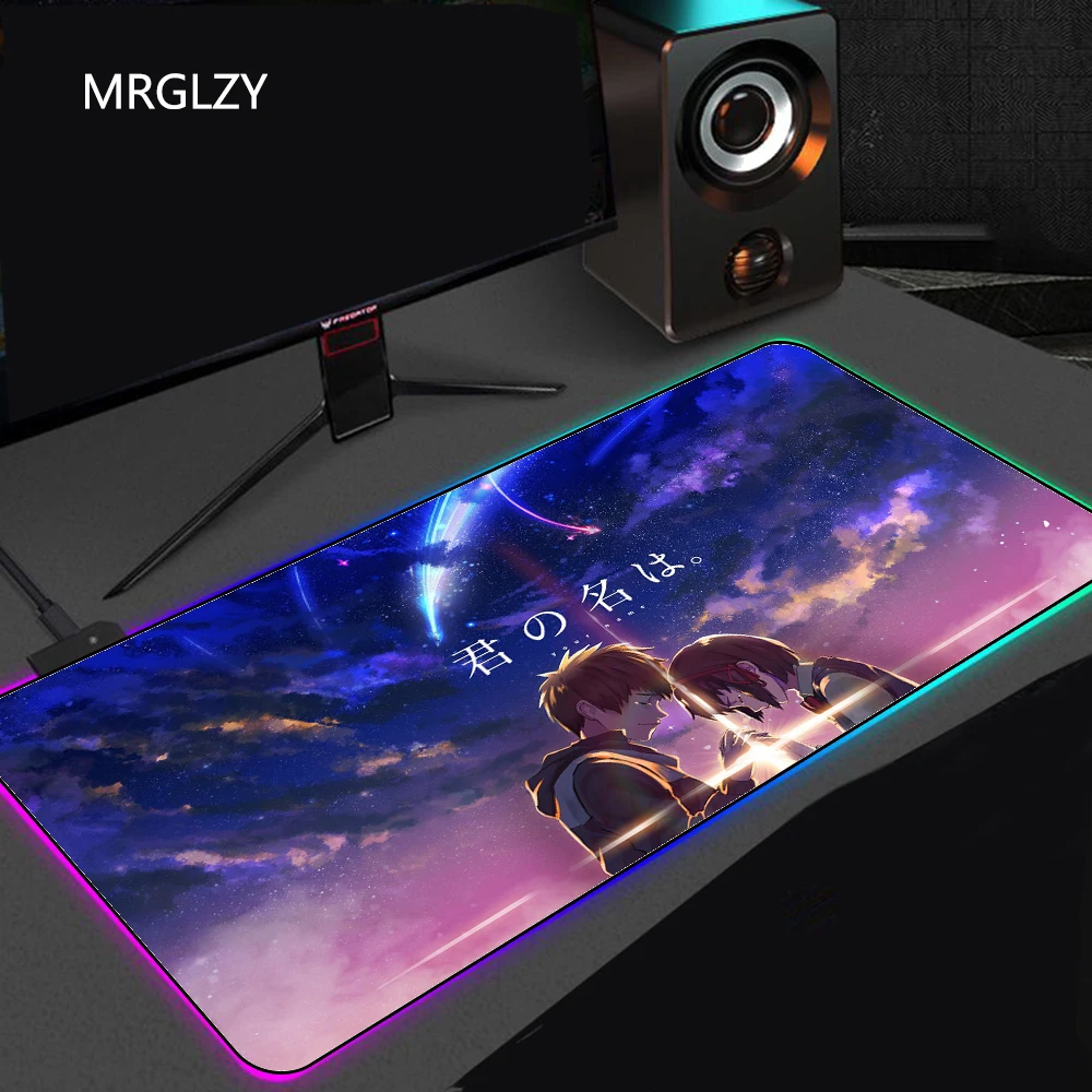 Anime Your Name Game RGB Mouse Pad Big Seam Speed Gamer LED Mouse Pad Soft Laptop Pad for CSGO Free Shipping Mouse Pad Large
Anime Your Name Game RGB Mouse Pad Big Seam Speed Gamer LED Mouse Pad Soft Laptop Pad for CSGO Free Shipping Mouse Pad Large