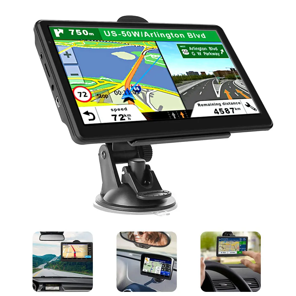 

Car GPS navigator 7 inch HD screen car GPS navigation FM Navitel satellite navigation truck GPS navigation car latest Europe map