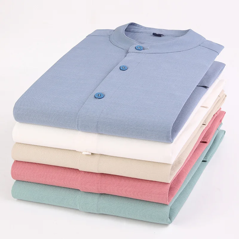 Мужская однотонная хлопковая рубашка с длинными рукавами, мужская повседневная рубашка с воротником-стойкой, Мужская свободная японская р...
Мужская однотонная хлопковая рубашка с длинными рукавами, мужская повседневная рубашка с воротником-стойкой, Мужская свободная японская р...