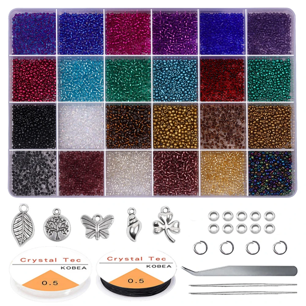 Small Charm Czech Glass Seed Beads Kit DIY Bracelet Necklace Beads Round Spacer Garments For Jewelry Making DIY Earring Necklace
Small Charm Czech Glass Seed Beads Kit DIY Bracelet Necklace Beads Round Spacer Garments For Jewelry Making DIY Earring Necklace