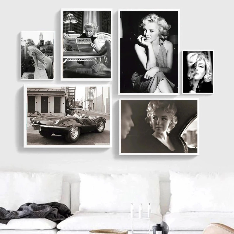 Marilyn Monroe Movie Star Black and White Figure Living Room Wall Painting Art Poster Oil Painting Furniture Decoration Painting
Marilyn Monroe Movie Star Black and White Figure Living Room Wall Painting Art Poster Oil Painting Furniture Decoration Painting