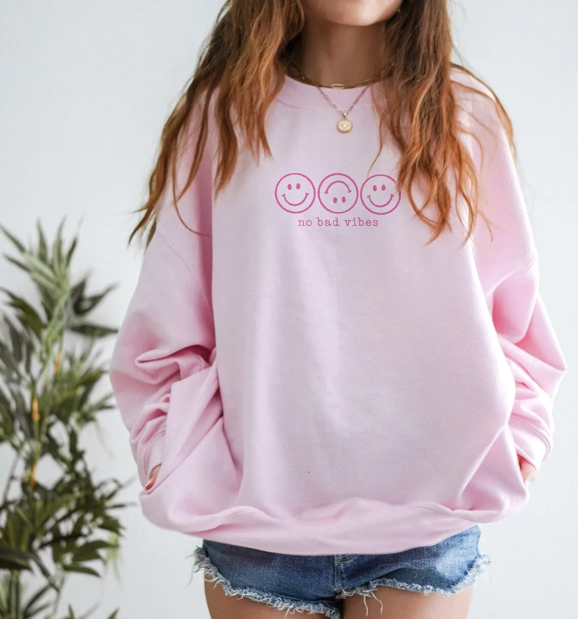 Забавный свитер с рисунком Sugarbaby No Bad Vibes, хлопковый джемпер с веселым лицом, одежда в эстетике, модный свитер с длинными рукавами, Прямая поставка
Забавный свитер с рисунком Sugarbaby No Bad Vibes, хлопковый джемпер с веселым лицом, одежда в эстетике, модный свитер с длинными рукавами, Прямая поставка