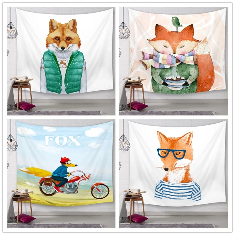 Digital Printing Tapestry Wall Tapestry Beach Towel Tablecloth Fox Room Dormitory Bedside Large Hanging Cloth
Digital Printing Tapestry Wall Tapestry Beach Towel Tablecloth Fox Room Dormitory Bedside Large Hanging Cloth