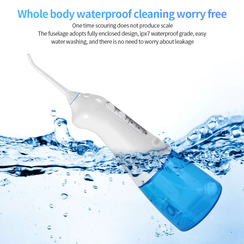 GTmedia Portable Oral Dental Floss Water Jet Irrigator Water Flosser USB Rechargeable 3 Modes IPX7 300ML Water Teeth Cleaning
GTmedia Portable Oral Dental Floss Water Jet Irrigator Water Flosser USB Rechargeable 3 Modes IPX7 300ML Water Teeth Cleaning