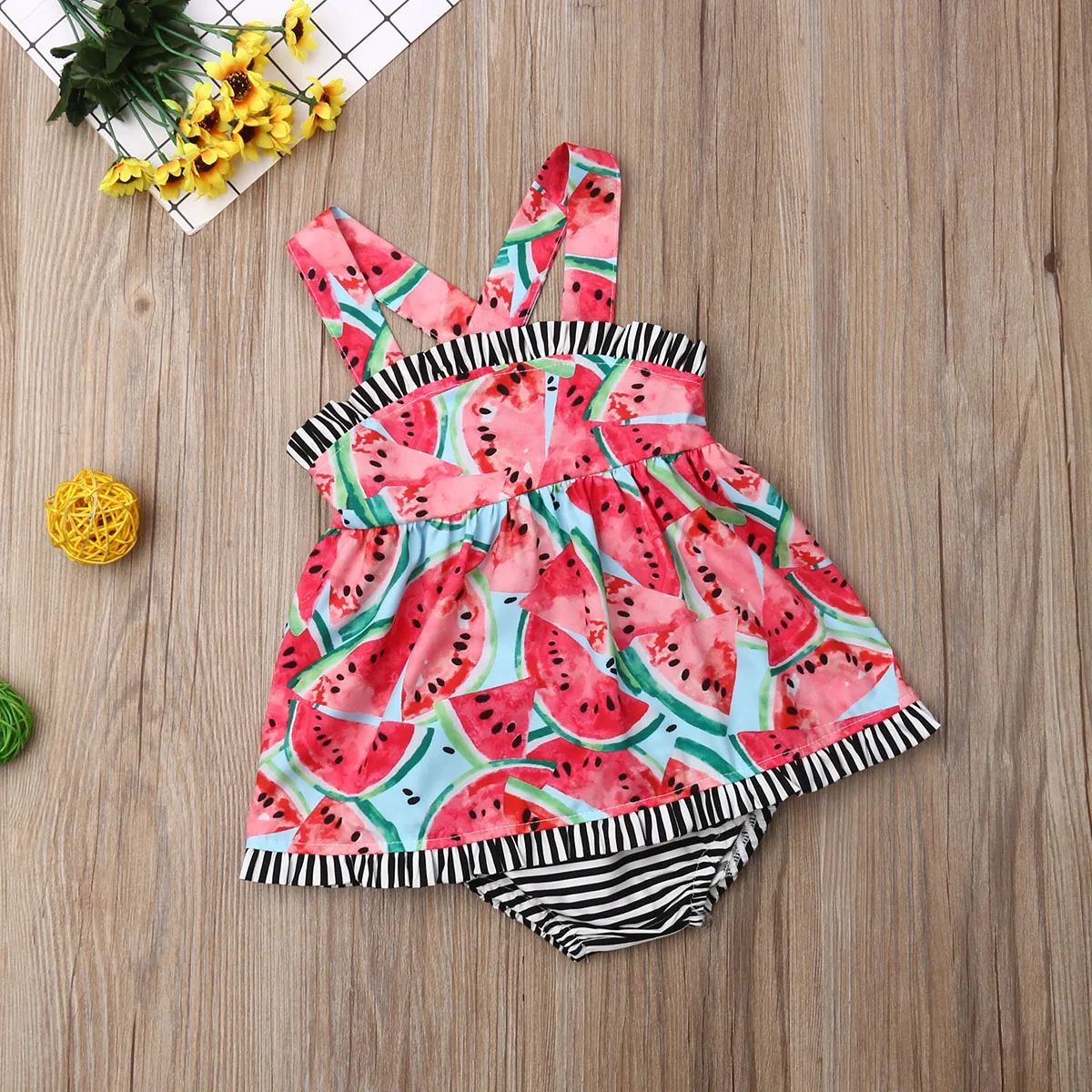2020 New Baby Summer Clothing Infant Newborn Baby Girl Watermelon Clothes Set T-shirt Dress Clothes+Briefs PP Shorts 2Pcs Outfit
2020 New Baby Summer Clothing Infant Newborn Baby Girl Watermelon Clothes Set T-shirt Dress Clothes+Briefs PP Shorts 2Pcs Outfit